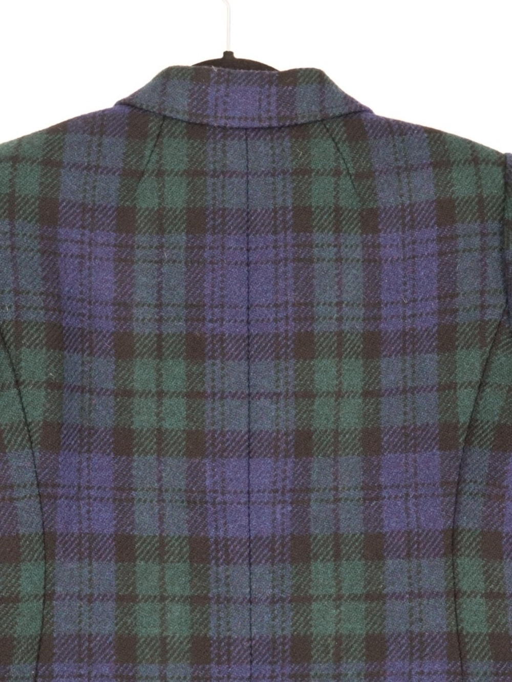 J.Crew Schoolboy Blazer Women’s 8 Black Watch Plaid 100% Wool Tartan Preppy - Picture 12 of 16